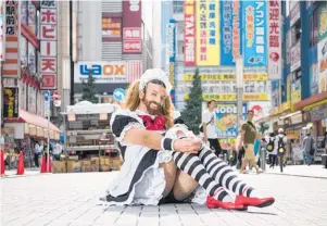  ??  ?? Rick “Ladybeard” Magarey, above, and Ongiri Man feature in Big in Japan.