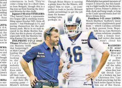  ?? Getty Images ?? Sean McVay Jared Goff