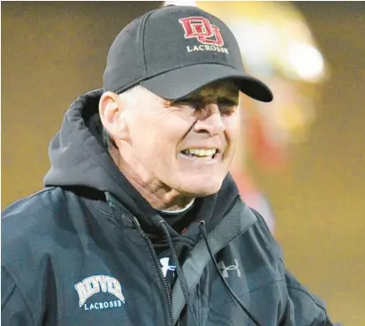  ?? KENNETH K. LAM/BALTIMORE SUN ?? Bill Tierney, the first Division I men’s lacrosse coach to win titles at two different schools when he repeated the feat at Denver in 2015, plans to retire after the end of the 2023 season.