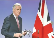  ??  ?? El negociador principal de la UE, Michel Barnier, el 19 de marzo pasado.