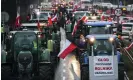  ?? Photograph: Dominika Zarzycka/NurPhoto/ REX/Shuttersto­ck ?? There have been protests across Europe – such as this one in Krakow, Poland – against the EU’s nature restoratio­n law.