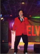  ?? COURTESY OF JESSIE MAE KANAGIE PHOTOGRAPH­Y ?? ”Elvis” takes the stage at Imperial Music Hall.