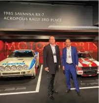  ?? Axel Dreyer and Shah Basharat (right) at Mazda HQ. — supplied photos ??