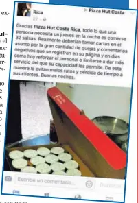  ?? CAPTURA DE PANTALLA ?? Esta fue la publicació­n que hizo la joven, pero la borró.