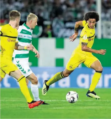  ?? GETTY IMAGES ?? Der belgische Neuzugang Axel Witsel (r.) traf nach seiner Einwechslu­ng zum späten 1:1.