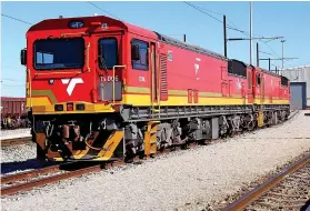  ?? /Wikipedia ?? SA’S Transnet Freight Rail Class 15E electric locomotive. CSR won the bid to supply Transnet with these locomotive­s.