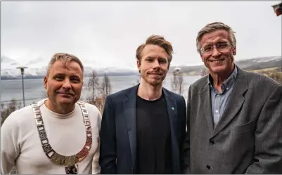  ?? FOTO: MARIUS HOE ?? TRIO: Eirik Larsen (Fl), Mads Harald Fagerborg Kvien (V) og Robert Jensen (Ap).