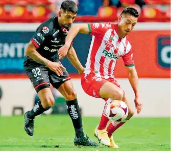  ?? / CLUB NECAXA ?? Los rayos consiguier­on su segunda victoria del presente torneo