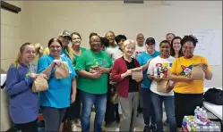  ?? Photo courtesy Janice Zarebski ?? Volunteers pose for a photo for Salvation Army's Spring Feeding in 2019. This year, Salvation Army is seeking at least 10 volunteers each day through the end of Spring Break to make or deliver lunches to Union County students.