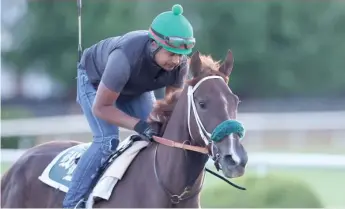  ?? GETTY IMAGES ?? Secret Oath’s victory in the Kentucky Oaks persuaded D. Wayne Lukas to run her in the Preakness.