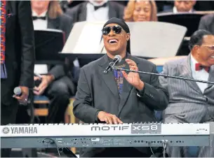  ?? PAUL SANCYA THE ASSOCIATED PRESS ?? Stevie Wonder has announced the immediate release of two songs and the formation of his own record label, So What’s the Fuss Music, distribute­d by Republic/Universal Music.