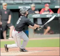  ?? NWA Democrat-Gazette/ANDY SHUPE ?? Arkansas freshman Casey Martin, who was named high school player of the year by the Arkansas Democrat-Gazette at Lonoke, is competing for the starting third-base job.