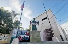  ?? CÉSAR JIMÉNEZ ?? Estatua de María Trinidad Sánchez.