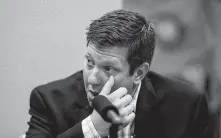  ?? Brian Cassella / Associated Press ?? Jason Van Dyke’s interview with the Chicago Tribune took place just days before jury selection in the 2014 slaying of black teen Laquan McDonald.