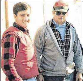  ??  ?? From left, in 1986 are young RCMP officer Ron Belanger and harness racing’s Wayne O’neil.