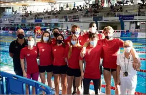  ?? (DR) ?? Avec  finales réalisées, les neuf nageurs de l’ASM natation en lice à Saint-Raphaël ont signé de belles performanc­es.