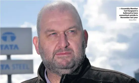  ?? Stacey Oliver ?? &gt; Assembly Member Carl Sargeant is believed to have committed suicide in November last year