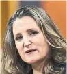  ??  ?? Chrystia Freeland: Stunningly competent.