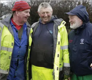  ??  ?? John Somers from Carnew, Eric Bradshaw from Ashford and Pat Furlong, All-Ireland champion from Wexford.