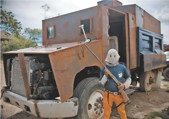  ?? ARCHIVO ?? Unidad de fabricació­n artesanal decomisada a Los Rojos en octubre de 2019.