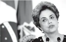  ?? ESPECIAL ?? Dilma Rousseff, ex presidenta de Brasil.