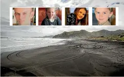  ?? ?? Thomas Phillips, Ember Phillips, Jayda Jin, and Maverick Callum-Phillips, haven’t been seen for more than six months after leaving their west coast home of Marokopa.