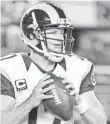 ?? KELLEY L. COX, USA TODAY SPORTS ?? Case Keenum was 17-for-35 for 130 yards with two intercepti­ons.