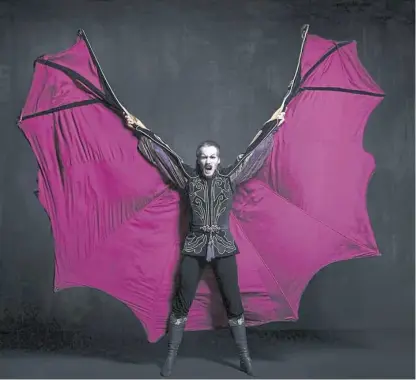  ?? Duane Rieder ?? Principal dancer Alejandro Diaz as Dracula for the Pittsburgh Ballet Theatre's upcoming Halloween production.