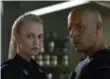  ??  ?? Charlize Theron and Vin Diesel star in The Fate of the Furious.