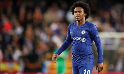  ??  ?? Willian insisted he would not put pressure on Chelsea by speaking to other clubs in January, which he is entitled to do. Photograph: Quality Sport Images/Getty Images