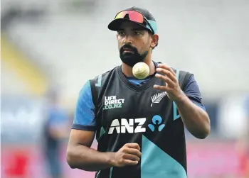 ?? FILE/GETTY ?? Ish Sodhi says the young Black Caps will be better for having faced a near full-strength Pakistan at home.