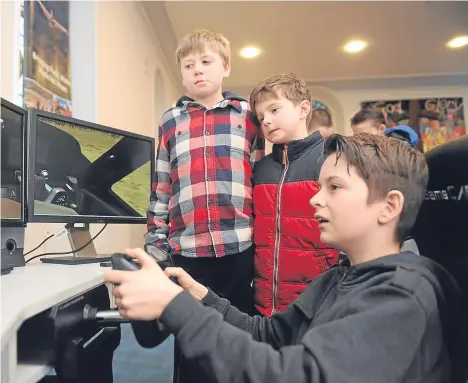  ??  ?? INTERNATIO­NAL charity Mission Aviation Fellowship (MAF) brought its flight simulator to Letham Church for an event highlighti­ng the work of the organisati­on in hard-to-reach parts of the world.
There was also a showing of End Of The Spear, a film...