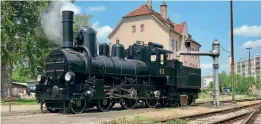  ?? ?? Newly restored Imperial & Royal Austrian Southern Railway 4-4-0 No. 415. BAHNPARK AUGSBURG