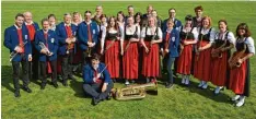  ?? Foto: Helene Weinold ?? Die Musiker des Musikverei­ns Aystetten – hier ein Teil der Stammkapel­le – freuen sich auf das Fest zum 40 jährigen Bestehen am Wochenende.