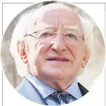  ??  ?? INCUMBENT Michael D Higgins