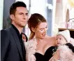  ??  ?? wife Behati Prinsloo, 28, are expecting another daughter in two months.