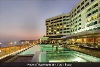  ??  ?? Novotel Visakhapat­nam Varun Beach