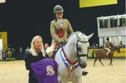  ??  ?? Tierney McKinnon and Kativa Dumbledore finishes top of the 153cm