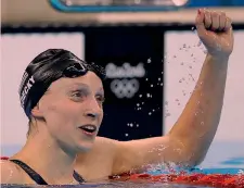  ??  ?? Katie Ledecky, 21 anni, detiene i record del mondo di 400, 800, 1500