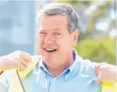  ?? RUN TO THE LINE: Annastacia Palaszczuk and Tim Nicholls during their final round of engagement­s. ??