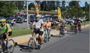  ?? SUBMITTED PHOTO — JARED COFFIN ?? Cyclists head out on the 13th annual Brake the Cycle of Poverty Benefit Bike Ride for Friend Inc. Community Services on Aug. 13.