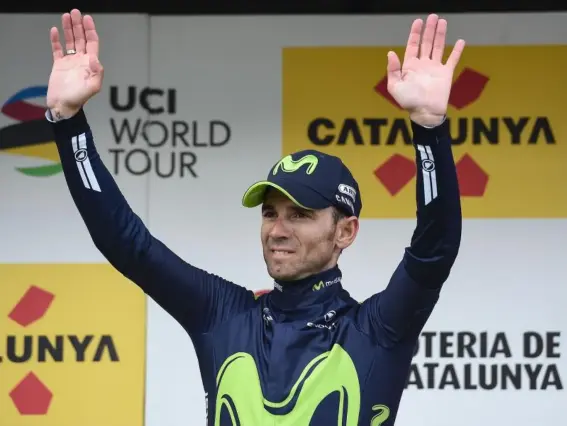  ??  ?? Valverde beat Dan Martin with Briton Adam Yates coming home in third (AFP/Getty)