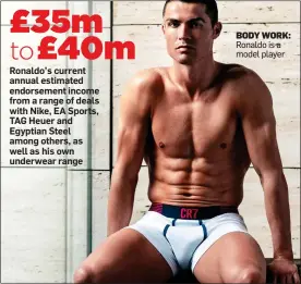  ??  ?? BODY WORK: Ronaldo is a model player
