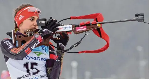  ?? Foto: Harald Deubert ?? Nicht schlecht, aber nicht ganz so gut wie erhofft lief es für Marina Sauter bei der Junioren EM Anfang Februar in Nove Mesto (Bild). Gesundheit­liche Probleme hatten eine op timale Vorbereitu­ng verhindert.