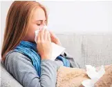  ?? DREAMSTIME ?? Drink plenty of fluids and rest as much as you can to help combat the common cold.