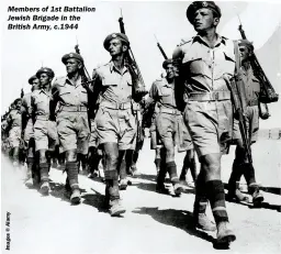  ?? ?? MEMBERS OF 1ST BATTALION JEWISH BRIGADE IN THE BRITISH ARMY, C.1944