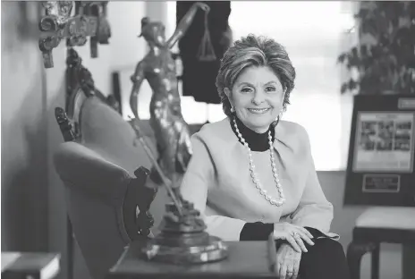 ?? VALERIE MACON/GETTY IMAGES ?? “I thought I wouldn’t be believed,” lawyer Gloria Allred, 76, recalls of her rape experience. “So when women tell me they fear they won’t be believed, I get it.” Allred was raped at gunpoint when she was in her 20s and nearly died getting a back-alley...