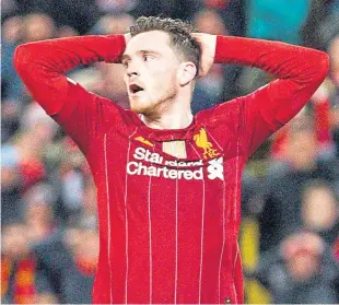  ?? Picture: Shuttersto­ck. ?? Andy Robertson: Talks over his problems.