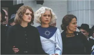  ??  ?? Gayle Rankin, left, Regina native Tatiana Maslany and Lili Taylor have starring roles in the new miniseries.