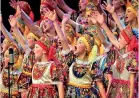  ??  ?? Singing their hearts out: A junior choir from Russia